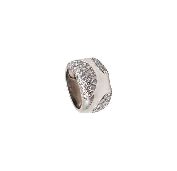 -Cartier Paris Nouvelle Bague Ring In 18Kt White Gold With 2.76 Cts in Diamonds