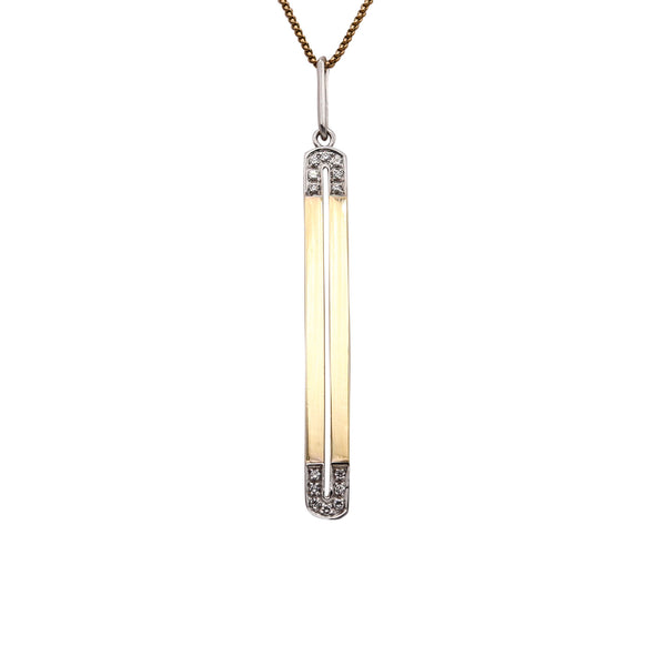 -Pomellato Milan Geometric Pendant In 18Kt Yellow Gold With VS Diamonds