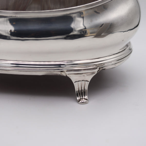 Bateman Silversmiths London 1802 Georgian 9 Pieces Cruet Set In 925 Sterling Silver And Glass