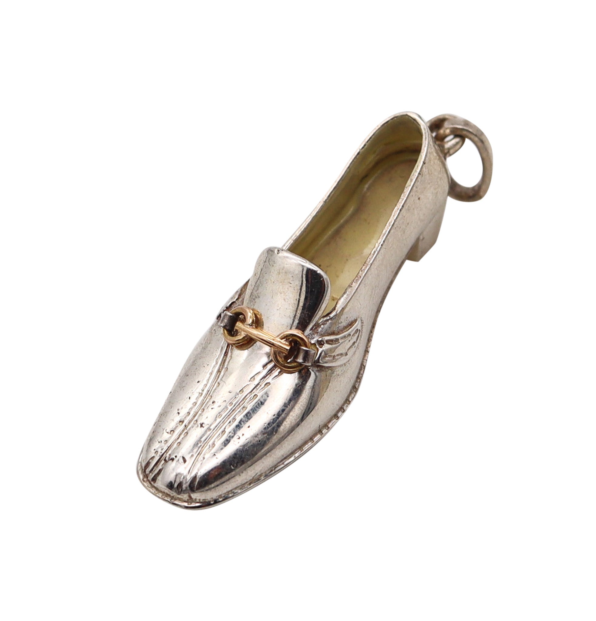 Gucci 1980 Firenze Shoe With Heels Pendant Charm in Solid
