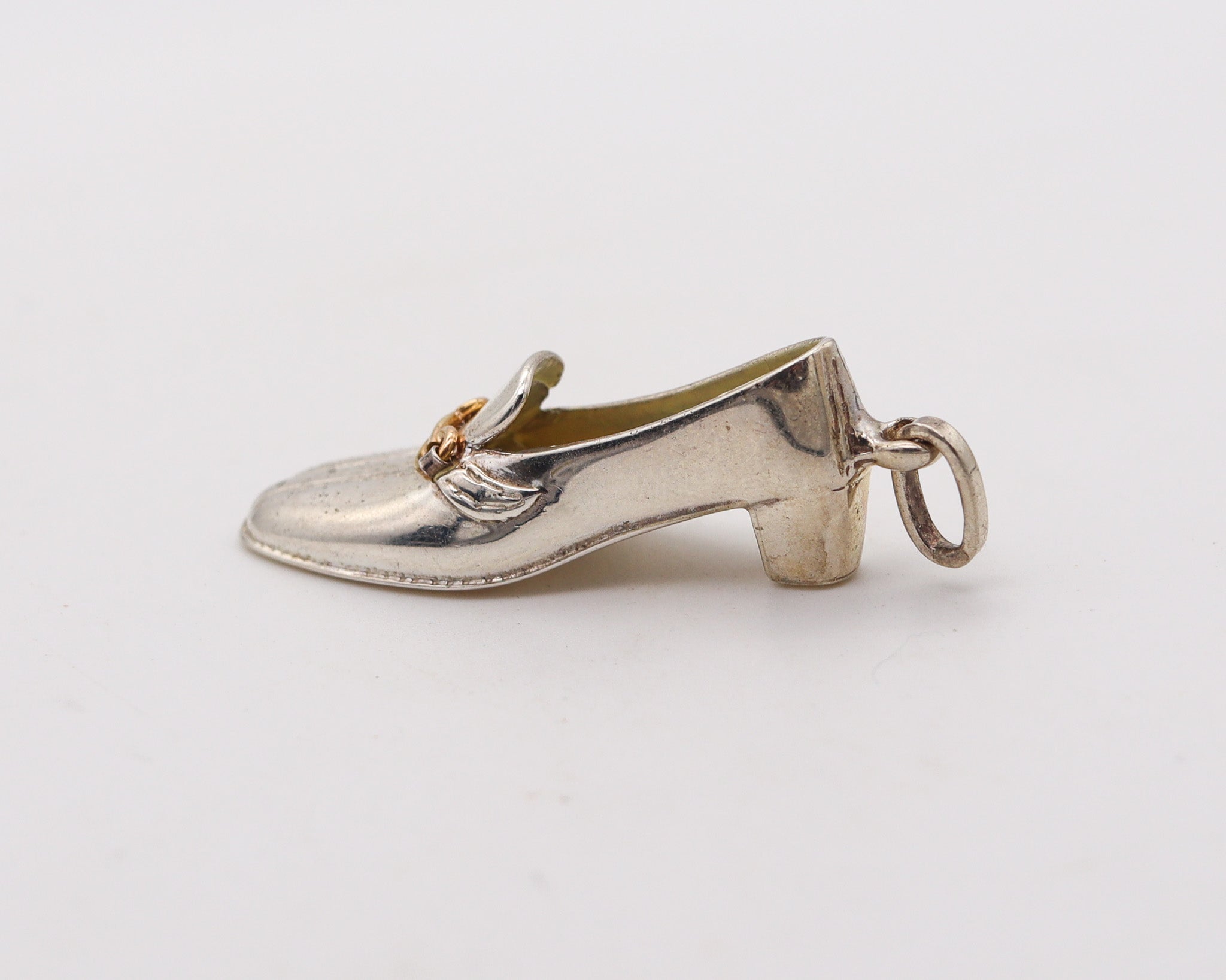 Gucci グッチ ロファー heels 38.5 シルバー Strap 80A
