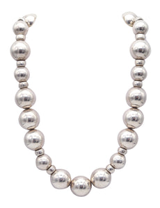 GUCCI 1960-1970 Milano Vintage Balls Necklace In Sterling And 18Kt Yellow Gold