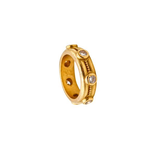 -Reinstein Ross Eternity Ring In 22Kt Yellow Gold With 1.05 Ctw in Diamonds