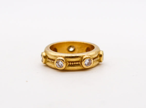 -Reinstein Ross Eternity Ring In 22Kt Yellow Gold With 1.05 Ctw in Diamonds