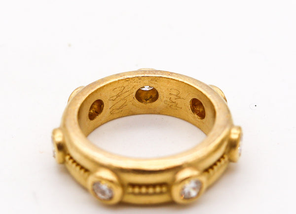 -Reinstein Ross Eternity Ring In 22Kt Yellow Gold With 1.05 Ctw in Diamonds