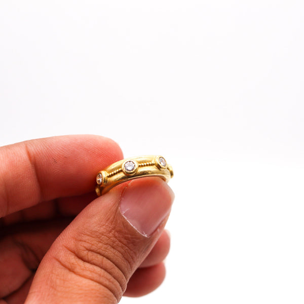 -Reinstein Ross Eternity Ring In 22Kt Yellow Gold With 1.05 Ctw in Diamonds
