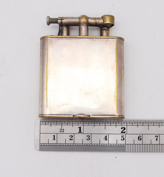 WISE & GREENWOOD Pre-Dunhill 1923 Art Deco Unique C Lift Arm Petrol Lighter