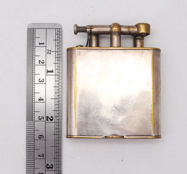 WISE & GREENWOOD Pre-Dunhill 1923 Art Deco Unique C Lift Arm Petrol Lighter