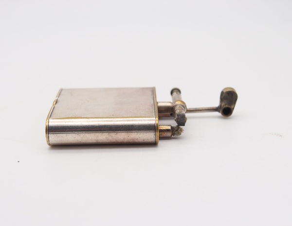 WISE & GREENWOOD Pre-Dunhill 1923 Art Deco Unique C Lift Arm Petrol Lighter