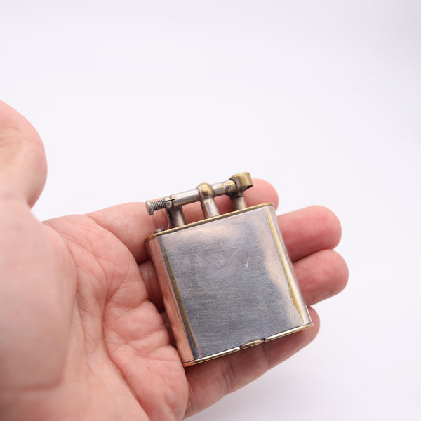 WISE & GREENWOOD Pre-Dunhill 1923 Art Deco Unique C Lift Arm Petrol Lighter