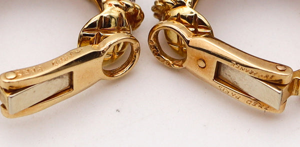 -Fred Of Paris Hoops Earrings In 18Kt Yellow Gold With 2.44 Ctw In VS Diamonds