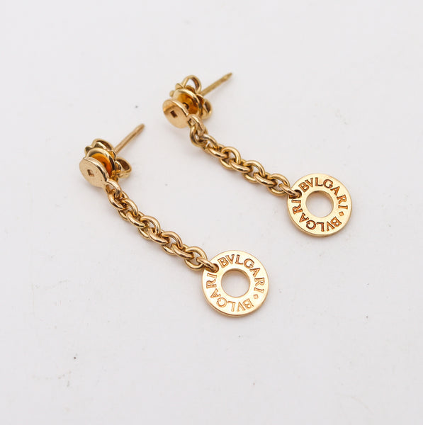 -Bvlgari Roma Chained Dangle Drop Bvlgari Bvlgari Earrings In 18Kt Yellow Gold