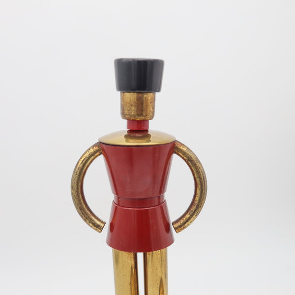 WALTER VON NESSEN 1930 For Chase Lacquered Toy-Soldier Figure In Gilt Brass