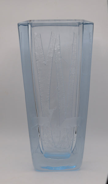 STROMBERGSHYTTAN 1950-60 Sweden Laila Von Wendel Decorative Art Glass Vase