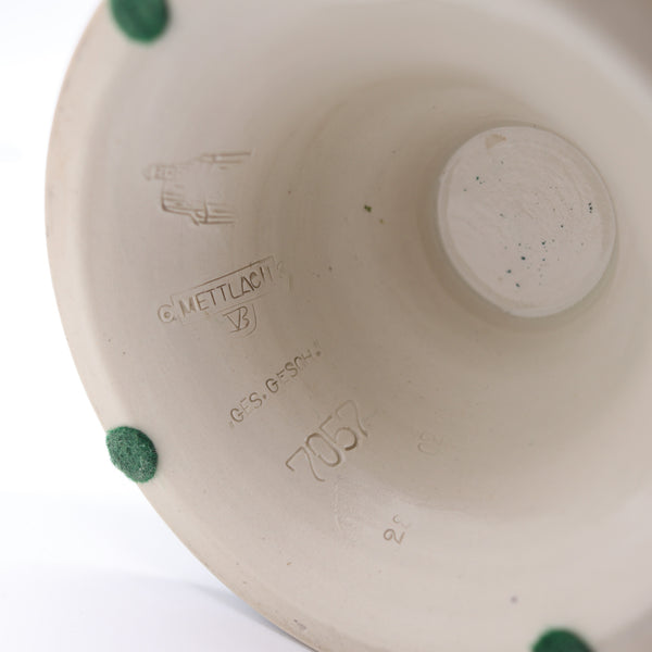 VILLEROY & BOCH METTLACH 1890 Phanolith Neo Classic Green Cameo Amphora