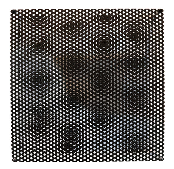 ANTONIO ASIS Paris 2010 "Vibration Grand Cercle" Op-Art Wall Sculpture
