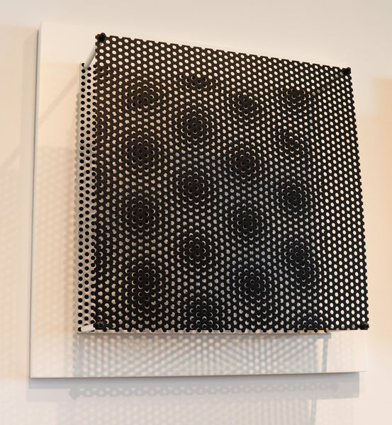 ANTONIO ASIS Paris 2010 "Vibration Grand Cercle" Op-Art Wall Sculpture