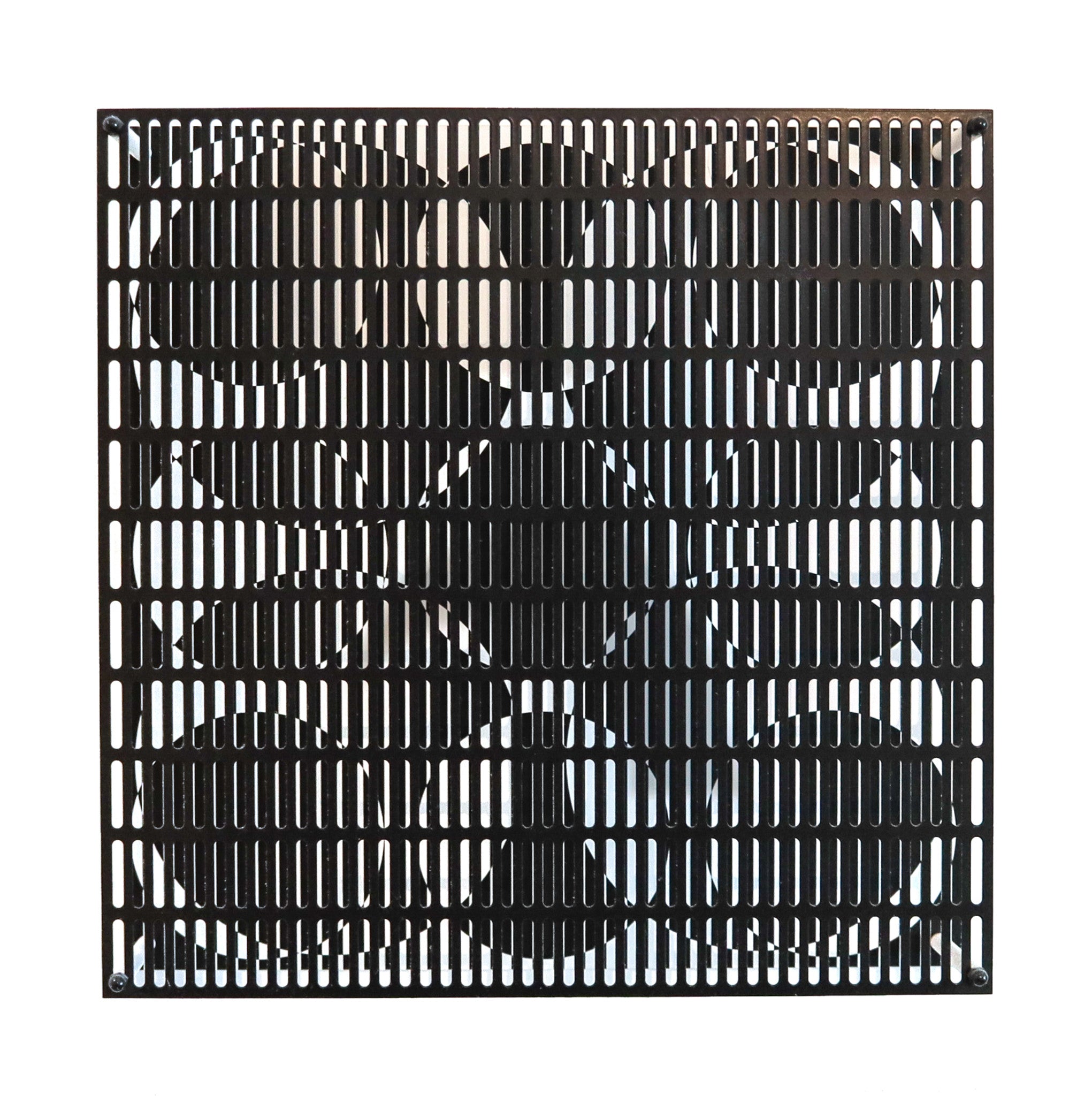 ANTONIO ASIS Paris 2010 "Vibration 4 Grands 9 Petits" Op-Art Wall Sculpture