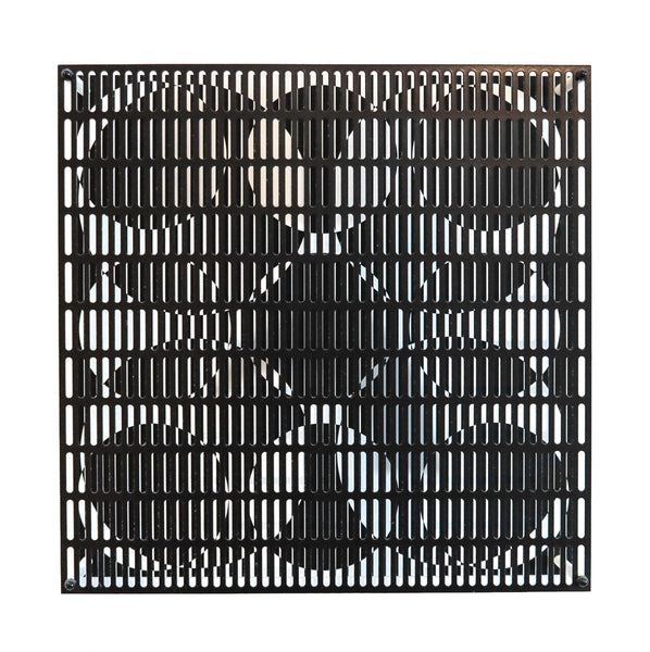 ANTONIO ASIS Paris 2010 "Vibration 4 Grands 9 Petits" Op-Art Wall Sculpture