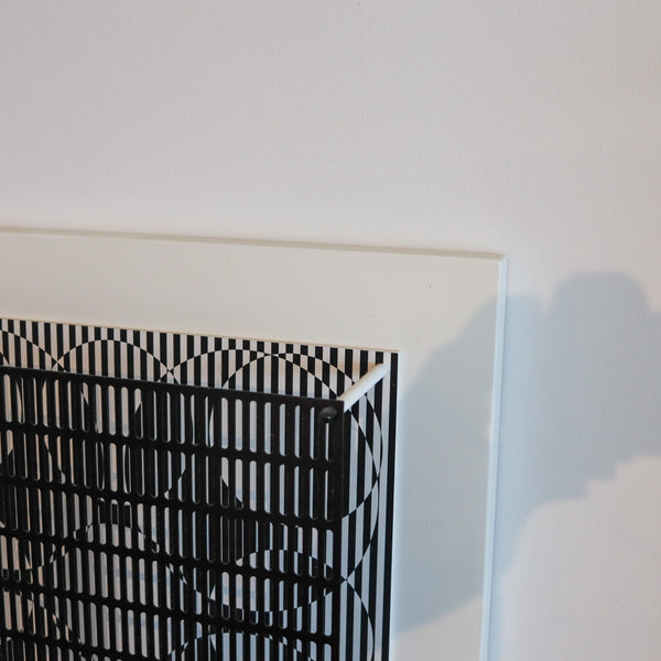 ANTONIO ASIS Paris 2010 "Vibration 4 Grands 9 Petits" Op-Art Wall Sculpture