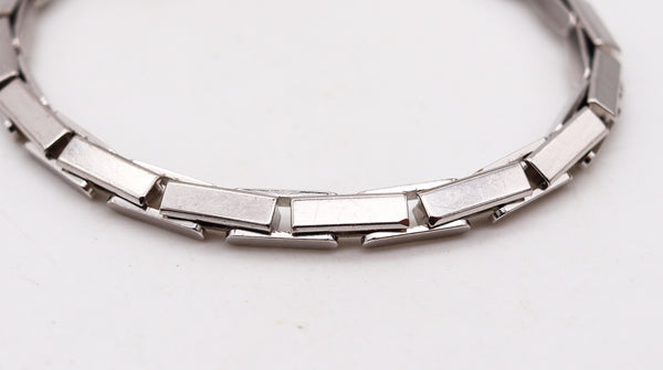 -Cartier Paris Agrafe Buckle Bracelet In 18Kt Gold With 1.75 Ctw In VVS Diamonds