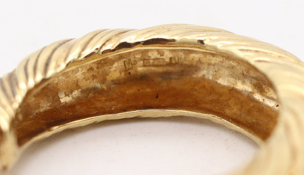 KUTCHINSKY 1972 London Extra Large Twisted Hoop Earrings In 18Kt Yellow Gold