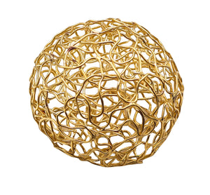 CARL BUCHERER 1970 Swiss Wired Nest Pendant-Brooch In 18Kt Yellow Gold
