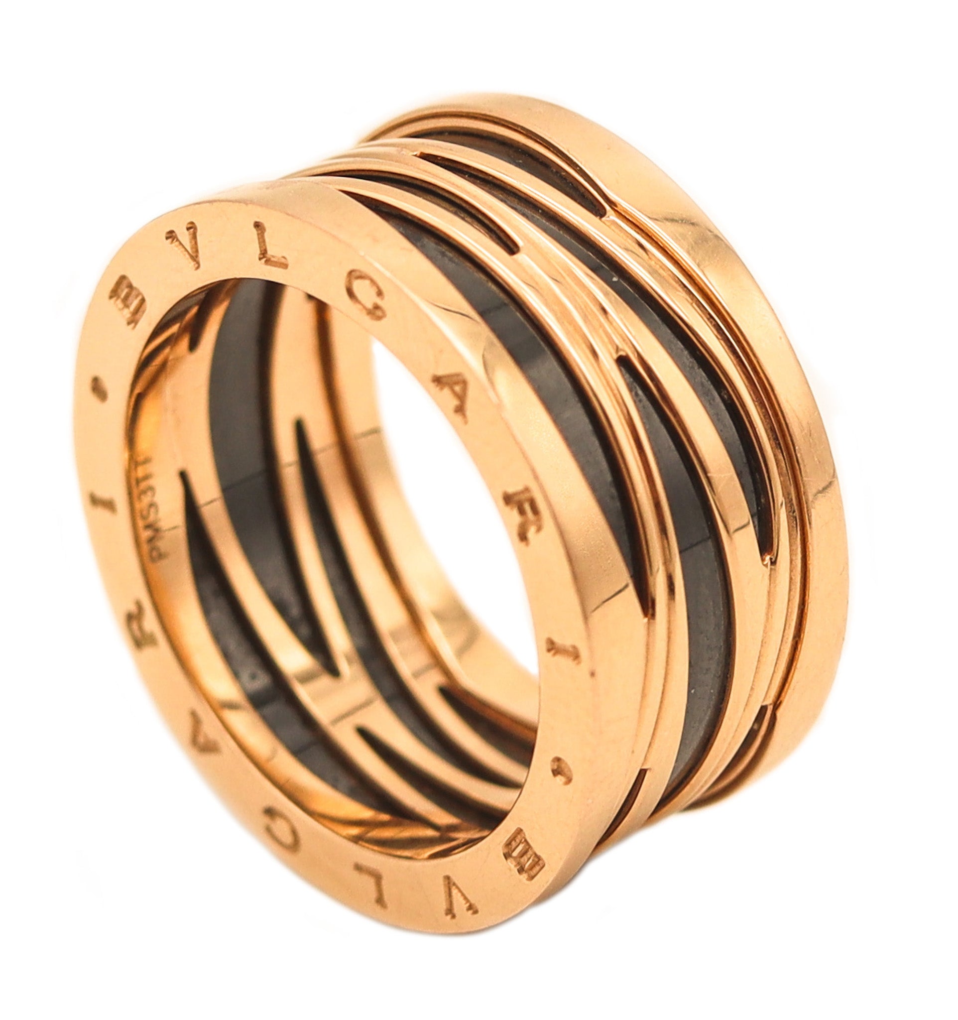 BVLGARI Legend Special Edition Zaha Hadid Ring In 18Kt Yellow Gold With Box