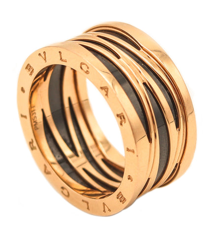 BVLGARI Legend Special Edition Zaha Hadid Ring In 18Kt Yellow Gold With Box