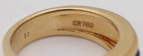 CARTIER Ring Band In 18Kt Yellow Gold With 1.54 Ctw In Sapphires & Diamonds