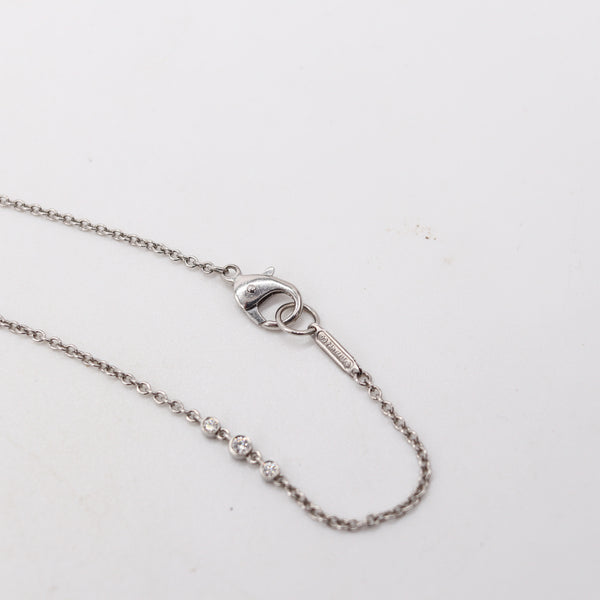 TIFFANY & CO. Long Platinum Necklace With Ctw In Kunzite And Diamonds