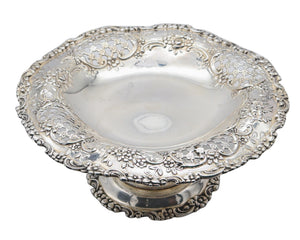 TIFFANY & CO. 1895 Charles L. Tiffany English King Pattern Compote In .925 Sterling