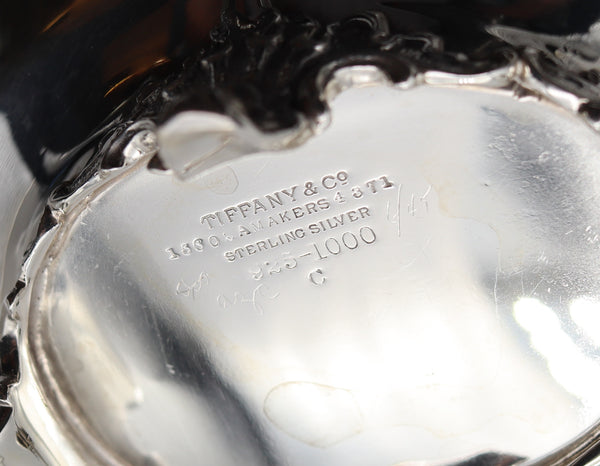 TIFFANY & CO. 1901 Charles T. Cook Four-Legged Nut Dish In .925 Sterling Silver