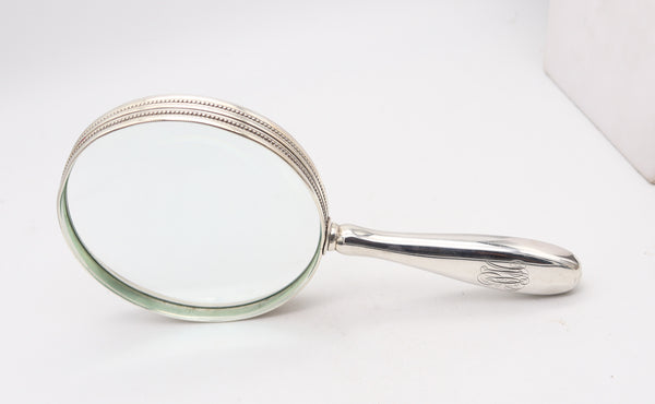 TIFFANY & CO. 1905 Charles T. Cook Desk Magnifier Glass In .925 Sterling Silver