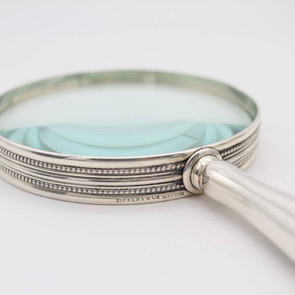 TIFFANY & CO. 1905 Charles T. Cook Desk Magnifier Glass In .925 Sterling Silver