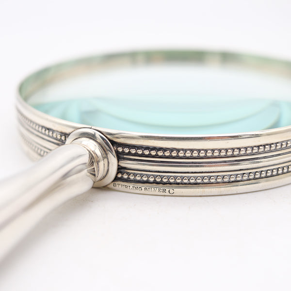 TIFFANY & CO. 1905 Charles T. Cook Desk Magnifier Glass In .925 Sterling Silver