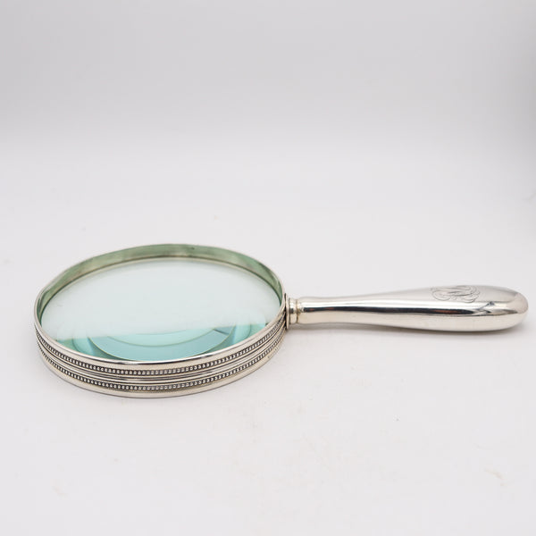 TIFFANY & CO. 1905 Charles T. Cook Desk Magnifier Glass In .925 Sterling Silver