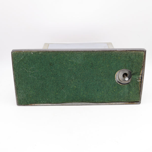 RONSON 1936 Art-Deco Machine Age Cigar Humidor Desk Box And Touch-Tip Striker