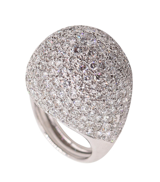 SABBADINI Milano Bombe Cocktail Ring In 18Kt Gold With 10.28 Ctw in Diamonds