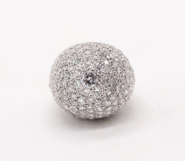 SABBADINI Milano Bombe Cocktail Ring In 18Kt Gold With 10.28 Ctw in Diamonds