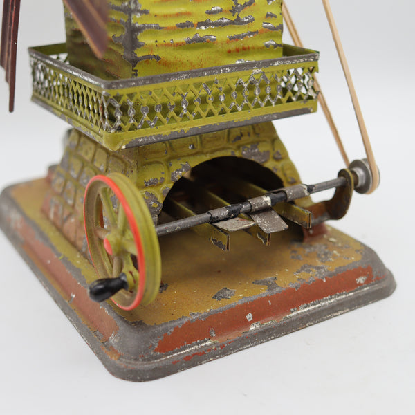 DOLL & Co. 1900 Germany Crank Windmill Hammermill Steam Engine Tin Toy