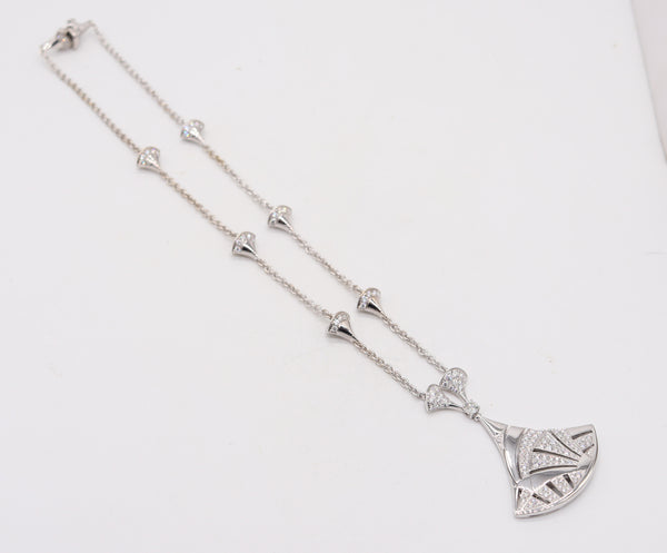 BVLGARI Divas Dream Necklace In 18Kt White Gold With 5.84 Ctw VVS Diamonds In Box