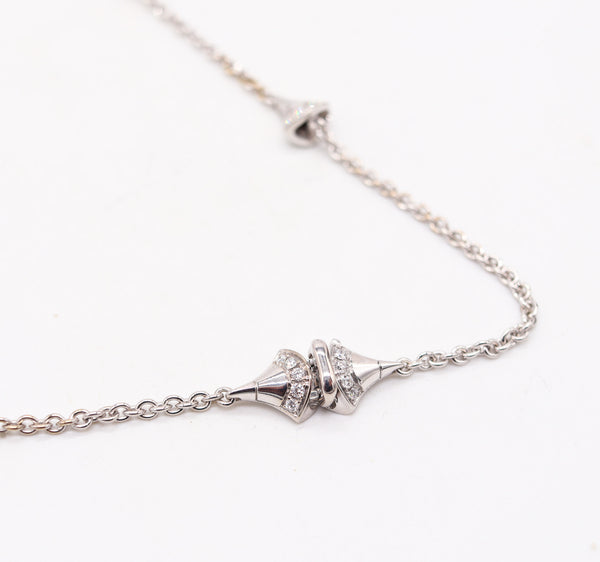 BVLGARI Divas Dream Necklace In 18Kt White Gold With 5.84 Ctw VVS Diamonds In Box
