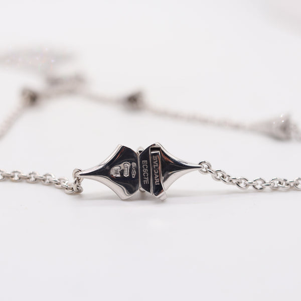 BVLGARI Divas Dream Necklace In 18Kt White Gold With 5.84 Ctw VVS Diamonds In Box