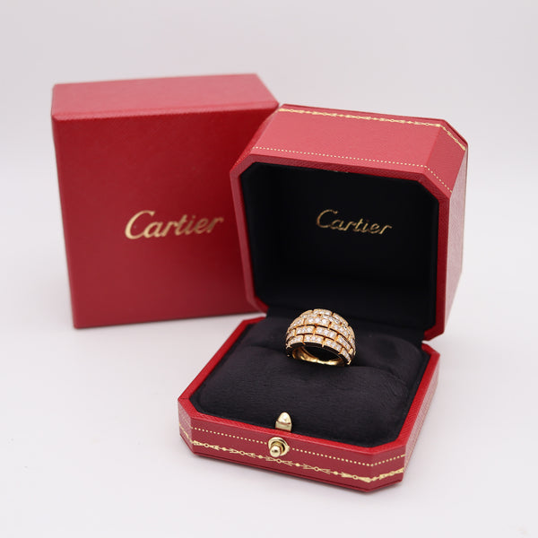 CARTIER Paris Maillon Panthere Ring In 18Kt Yellow Gold With 2.29 Ctw VS Diamonds
