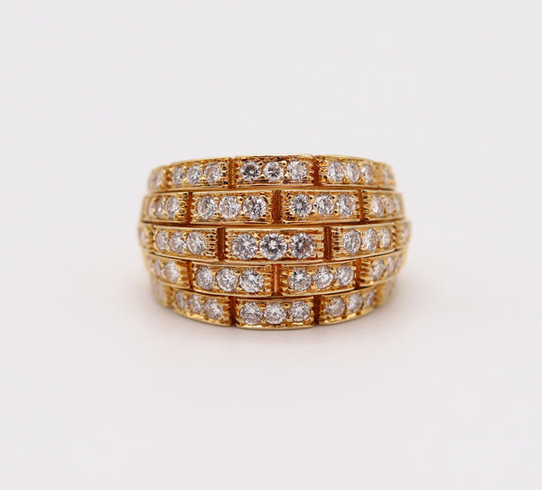 CARTIER Paris Maillon Panthere Ring In 18Kt Yellow Gold With 2.29 Ctw VS Diamonds