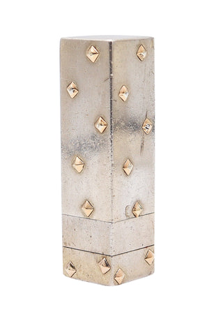 MARCIN PARIS 1930 By Frontin Lipstick Case Holder In Sterling & 18Kt Gold Accents