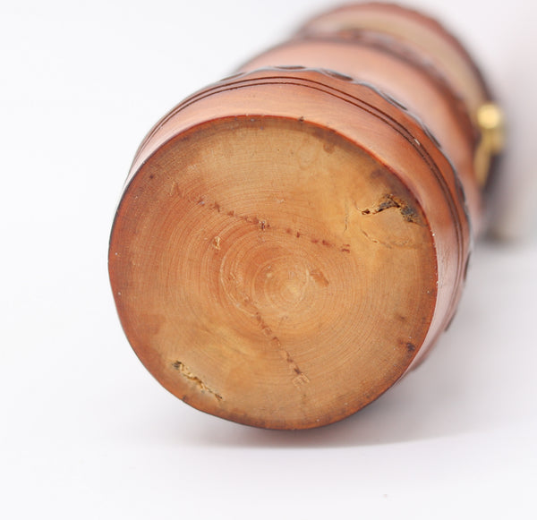 DUNHILL Paris 1934 Art Deco Carved Bamboo Petrol Desk Lighter