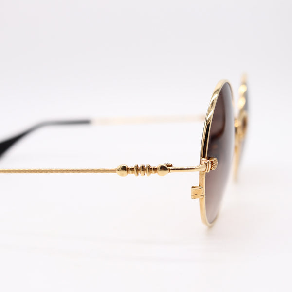 NAVIER Germany 2000 Fashion Polarized Sun-Glasses In Solid 18Kt Yellow Gold