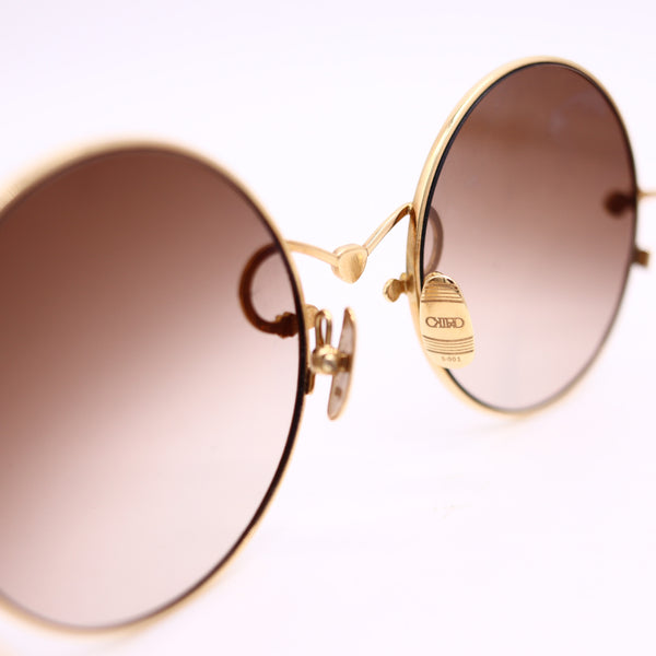 NAVIER Germany 2000 Fashion Polarized Sun-Glasses In Solid 18Kt Yellow Gold